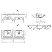 Раковина Dreja Harmonia 125 см 641938