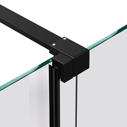 Душевая перегородка Vincea Walk-In VSW-1WSL120CGB 120x200 черный матовый, тонированное