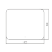 Зеркало Art&Max Modica 100x80 с подсветкой, AM-Mod-1000-800-DS-F