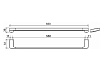 Полотенцедержатель Ravak 10° X07P561 63 см черный матовый