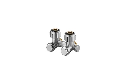 Узел Oventrop Multiflex F, 3/4 HГ x 3/4 HP, запорно-присоединительный, угловой 1015944