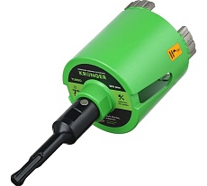 Коронка алмазная по бетону турбо LASER SDS+ 72 мм, с магнитным хвостовиком Kronger KST20072