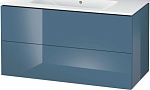 Тумба под раковину Duravit L-Cube 102 2 ящика LC624204747 синий глянец