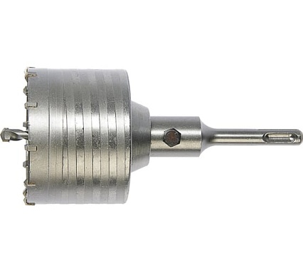 Коронка буровая в сборе, SDS-plus, 80 мм, М22 Тундра 1032465