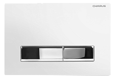 Кнопка смыва Charus Raiden FP.321.WBN.01 белый глянец/хром