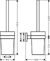 Ершик Hansgrohe Logis Universal 41722000