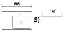 Раковина WeltWasser ELBACH 2223 R 60.5 см, 10000004572 белый глянец