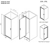 Душевая дверь Am.Pm Gem W90G-90-1P-MT 90x195 прозрачное, хром матовый