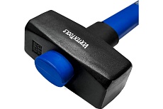 Кувалда Vertextools 6000 г, фибергласовая обрезиненная рукоятка 10-12-6000