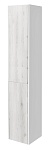 Шкаф пенал Акватон Сакура 33 см левый, ольха наварра, белый глянец