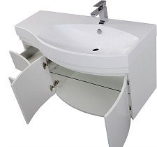 Мебель для ванной Aquanet Опера 115 см R, 2 дверцы, белый