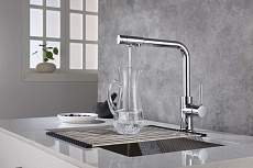 Смеситель для кухни Aquatek Европа AQ1386CR с подкл. к фильтру, хром