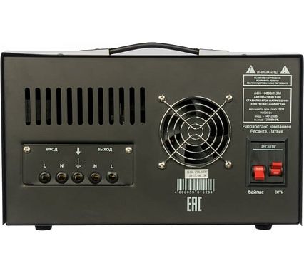 Однофазный стабилизатор напряжения Ресанта АСН 10000/1-ЭМ 63/1/8