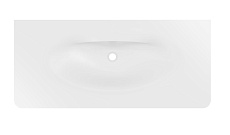 Раковина Vincea Caprise VCB-4CA120MWG 120 см, Corian, белый матовый/серый матовый