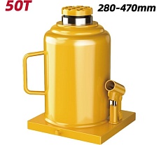 Домкрат бутылочный гидравлический 50т DQ71050 (высота подъема 280-470мм) Deli 130449