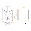 Душевой уголок RGW Classic CL-46B 100x90 прозрачное, черный 72094609-14