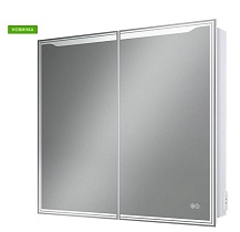 Зеркальный шкаф Art&Max Merano 90x80 см AM-Mer-900-800-1D-R-DS-F с подсветкой, анти-пар