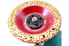 Обдирочный шлифовальный диск по дереву Альфадиск Альфа 125*22,23/X-lock закруглённый Раунд 2 Экстра 7062