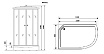 Душевая кабина Niagara NG-903-01L 120x80 стекло тонированное