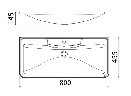 Тумба с раковиной BelBagno Albano 80 см напольная, Bianco Lucido