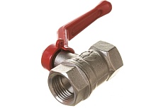 Шаровой для воды Valfex 1/2" ВР/ВР рычаг, никелированная латунь 11Б27фт1М VF.214.NR1.012.Bir