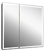 Зеркальный шкаф Континент Mirror Box LED 80x80 с подсветкой, МВК052