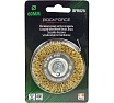 Кордщетка дисковая латунная для дрели 60 мм, в блистере Rockforce RF-BFR025(29070)