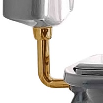 Труба к подвесному бачку Kerasan 757193 низкая, бронза