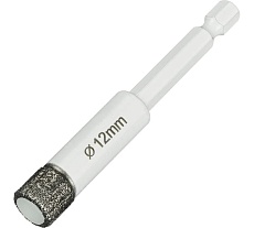 Коронка алмазная по керамике и керамограниту 12 мм Diamond Industrial DIDKVP12S10