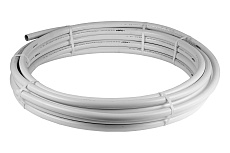 Металлопластиковая труба Зубр 32 мм толщина стенки 3 мм металлического слоя 0.3 мм максимальное давление 10 атмосфер при температуре 95 градусов 50 м 51455-32-50