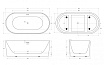 Акриловая ванна BelBagno BB411-1700-800-MATT 170x80 белый матовый