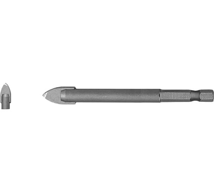 Сверло по стеклу керамике (3х75 мм; 1/4HEX) Heller 50091