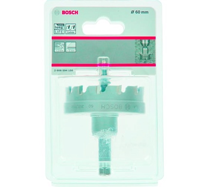 Коронка Precision for Sheet Metal с твердосплавными напайками 60 мм Bosch 2608594156