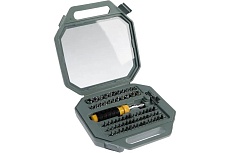 Реверсивная отвертка с набором бит и головок Тундра в кейсе, 69 предметов 881845