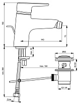 Смеситель для биде Ideal Standard Connect B9920AA