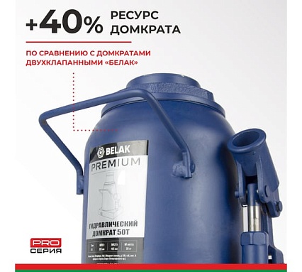 Гидравлический домкрат БелАК PREMIUM 50 т BAK.30022