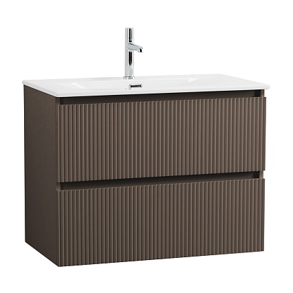 Тумба с раковиной BelBagno Uno 80 см Бежевый матовый