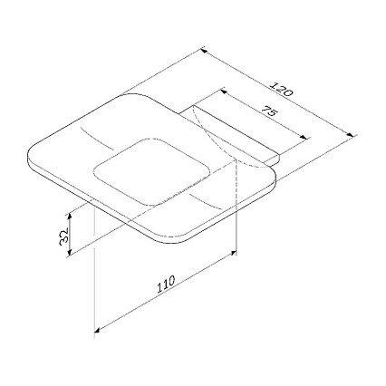 Мыльница подвесная Am.Pm Inspire 2.0 A50A34222 черный матовый