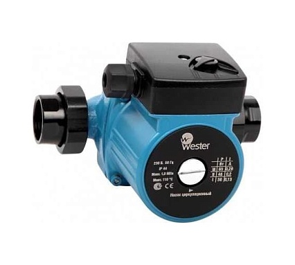 Насос циркуляционный Wester WCP 25-60G 130 мм с гайками 0-18-0035