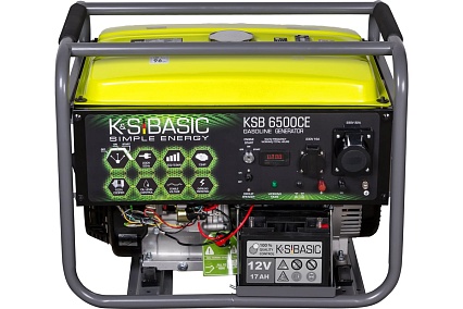 Бензиновый генератор K&S BASIC KSB 6500CE