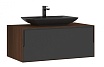 Мебель для ванной Orka Craft 100 см, орех/антрацит матовый
