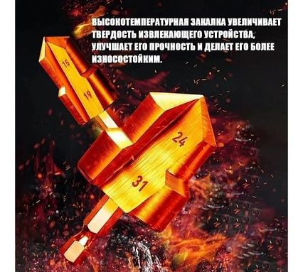 Подъемное сверло трехлезвийное, 3 шт, PPR, HSS, 20/25/32 мм, ступенчатое Vitatools sverlo-trehlezviynoe-hss-20-25-32-mm-stupenchatoe
