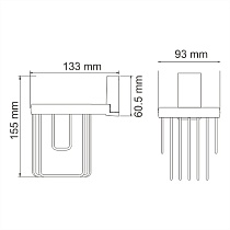 Держатель освежителя воздуха WasserKRAFT Lopau K-6045