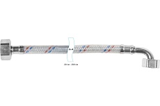 Гибкая подводка для воды ЦС нейлон, 3/4”Г х 1/2&quot;Г-угол L-40 см, штука ГП002212