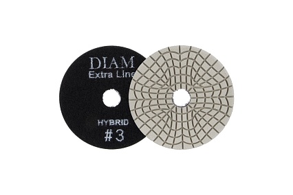 Круг алмазный гибкий шлифовальный Step-3 Extra Line Hybrid (100х3 мм; №3; черный) Diam 688