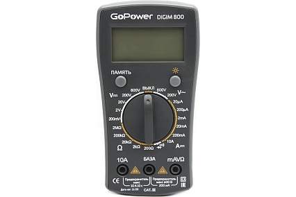 Мультиметр GoPower DigiM 800, 1/80 00-00015326