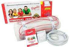 Тёплый пол Обогрев Люкс Family 450 Вт 3,0 м/кв с терморегулятором UT-00003192