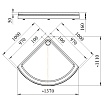 Поддон для душа Радомир 1-11-0-0-0-003 100x100 радиальный