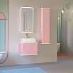 Зеркальный шкаф Jorno Pastel 46 см розовый иней