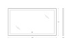 Зеркало BelBagno SPC-KRAFT-1400-800-LED-TCH-WARM-NERO 140x80 см антипар, черный